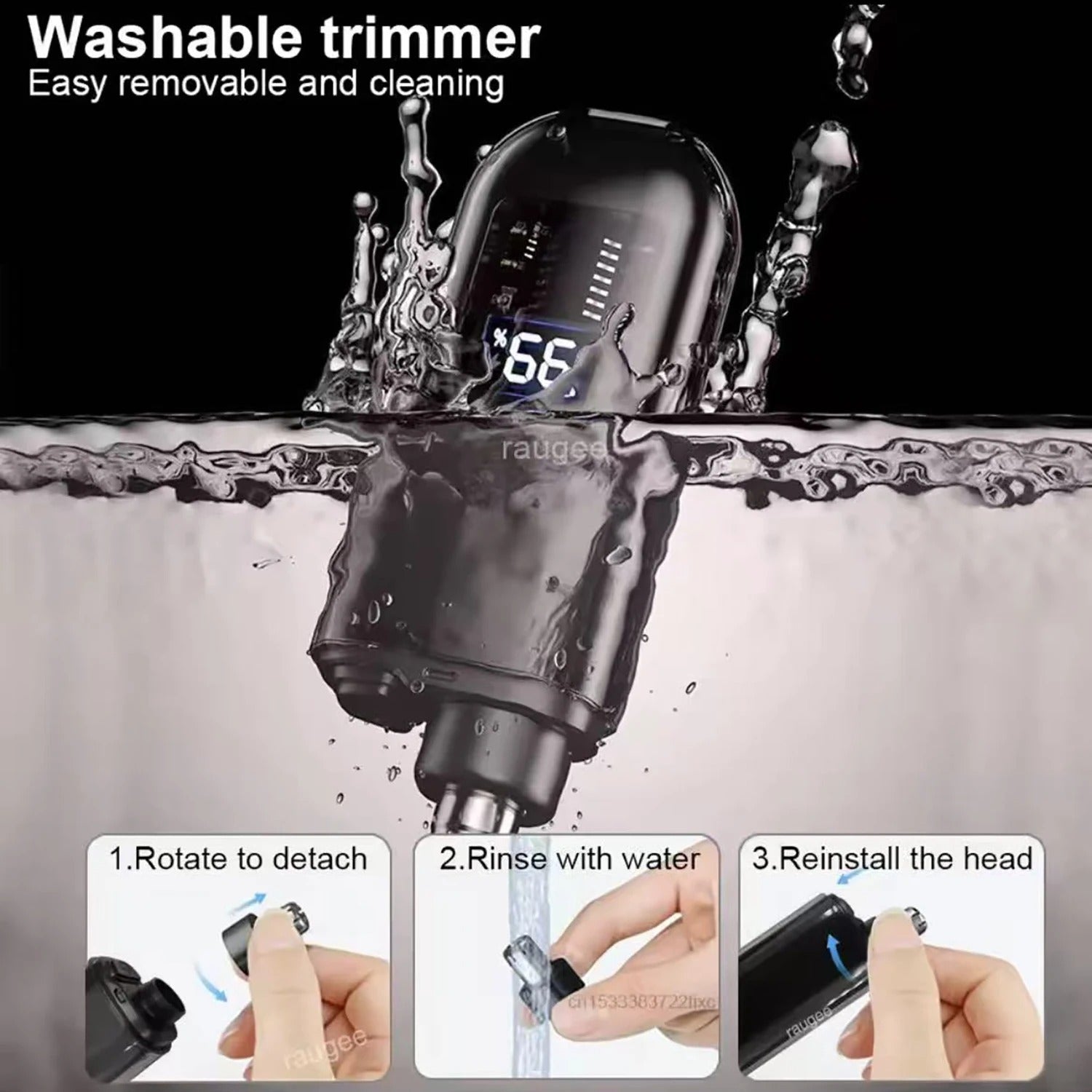 Rechargeable Nose Trimmer β Safe & Painless Facial Hair Groomer