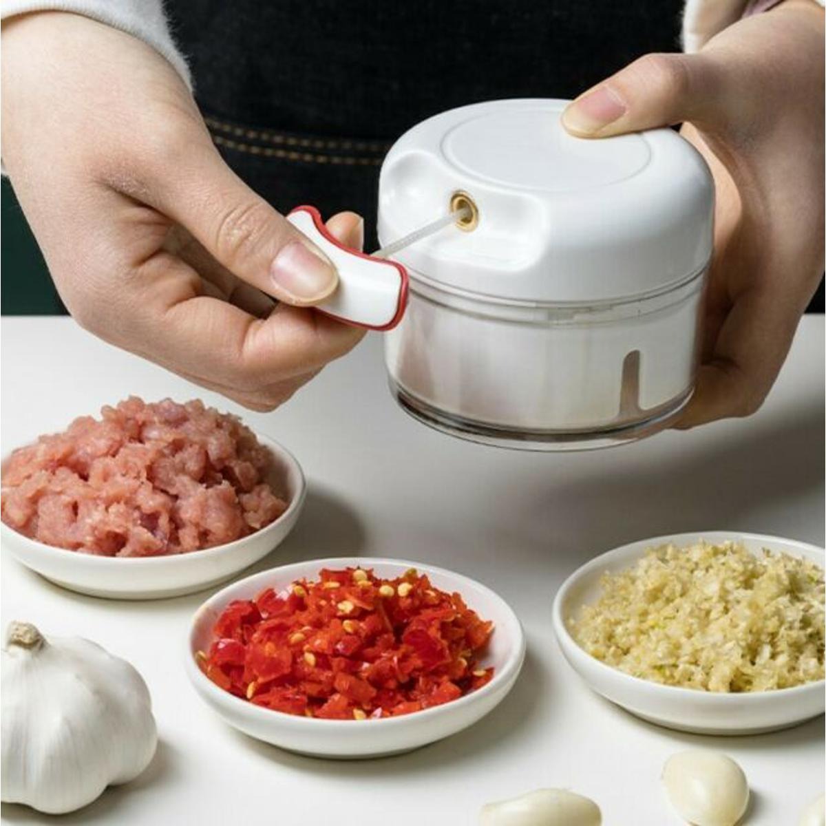 Mini Speedy Chopper – Compact Manual Food & Vegetable Chopper