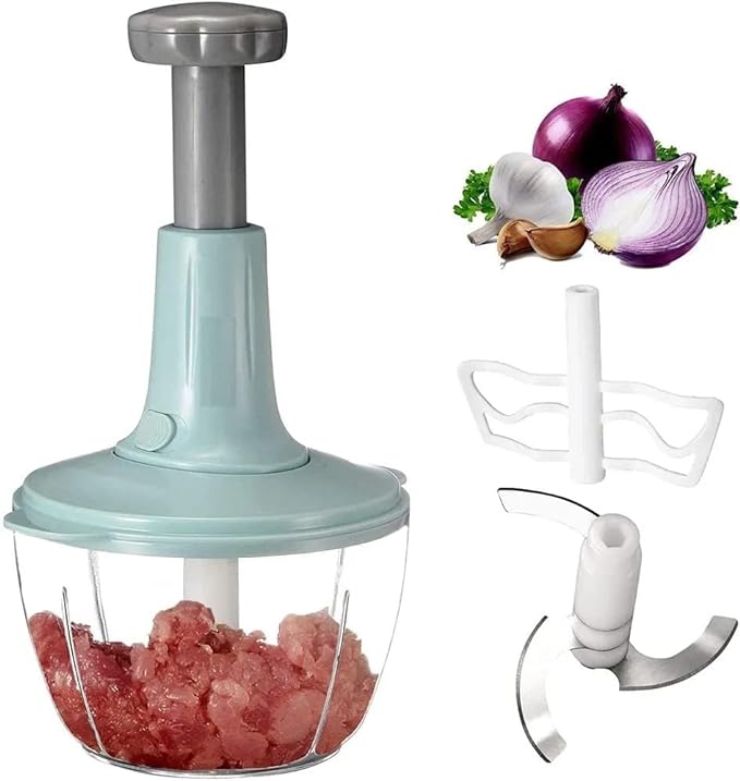 Manual Hand Push Chopper – Easy Vegetable & Food Chopping Tool