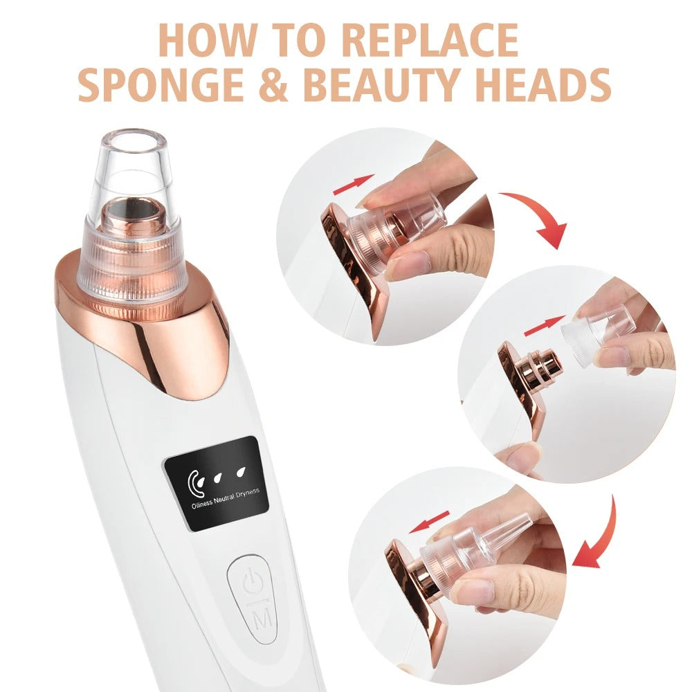 Face Vacuum Suction Blackhead Remover – Deep Pore Cleansing Device