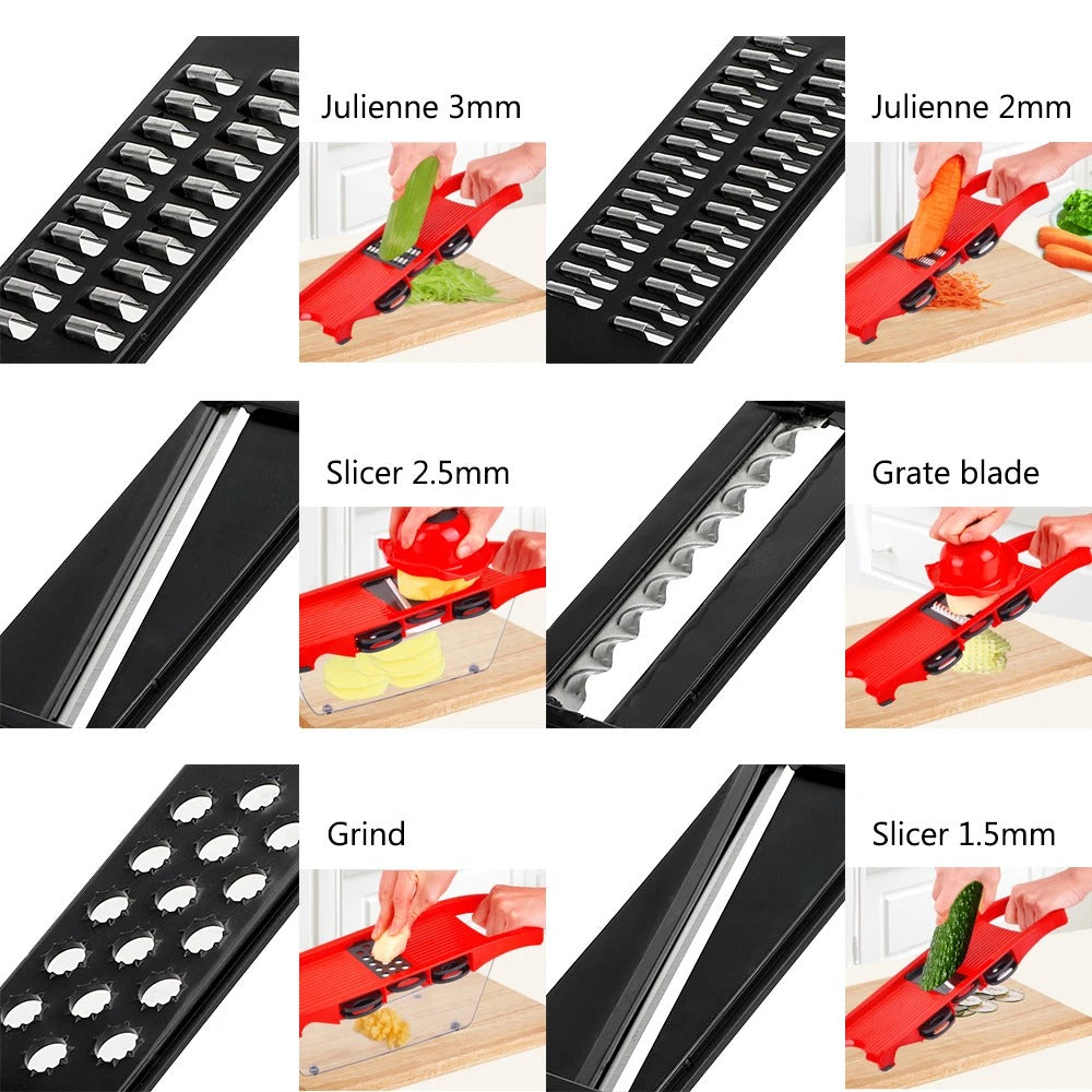 10 in 1 Mandoline Slicer – Multifunction Vegetable & Fruit Cutter