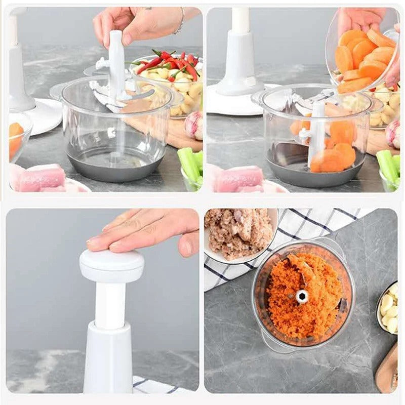 Manual Hand Push Chopper – Easy Vegetable & Food Chopping Tool