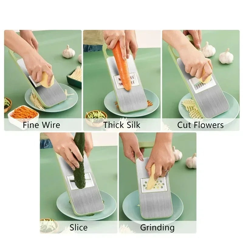 5-in-1 Multi-Functional Vegetable Slicer & Grater