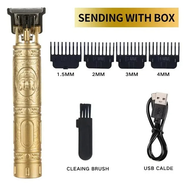 Metal Body Vintage T9 Hair Trimmer – Professional Precision Grooming